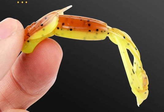 Crazy Flapper Soft Fishing Lures - 70mm/90mm, 10 Colors, 10pcs Pack