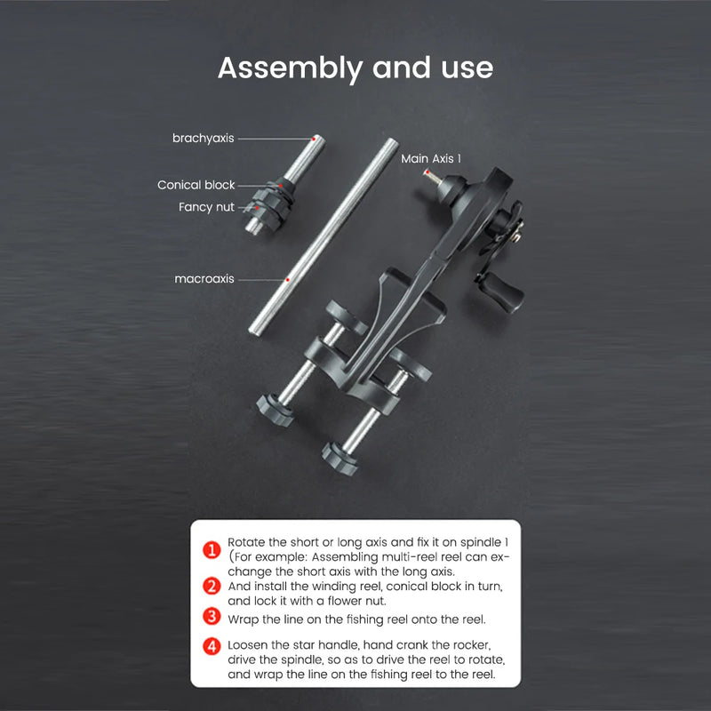 Load image into Gallery viewer, Deluxe Fishing Reel Spooler – Premium Anti-Tangle System
