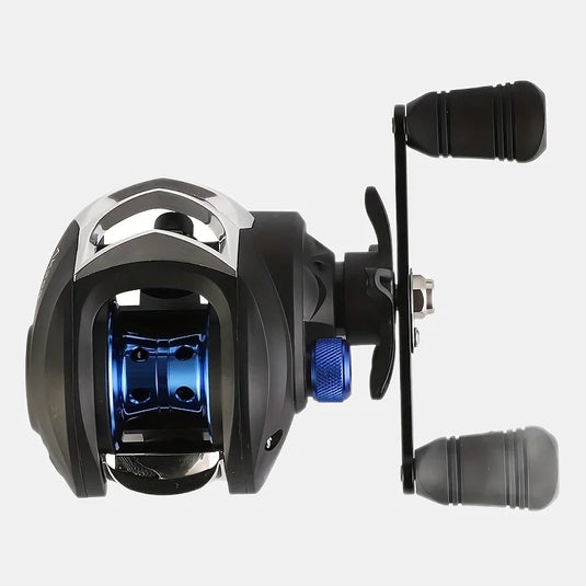 Baitcasting Fishing Reel AK Series,7.2:1 Gear Ratio 18+1BB,18 LB Max Drag, Shallow Spool, For Freshwater Bass Fishing