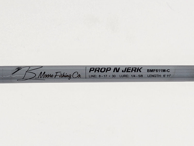 Load image into Gallery viewer, B Moore Fishing Co Bass Fishing Rod Prop N&#39; Jerk
