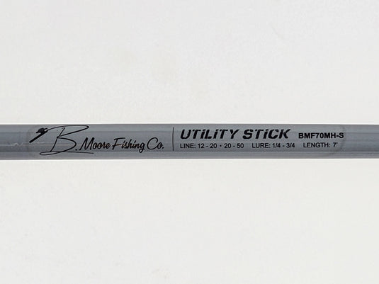 B Moore Fishing Co Bass Fishing Rod Utility Stick for Spinning Reels