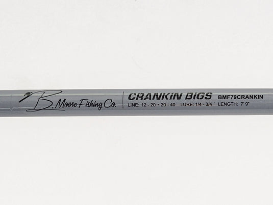 B Moore Fishing Co Bass Fishing Rod Crankin Bigs