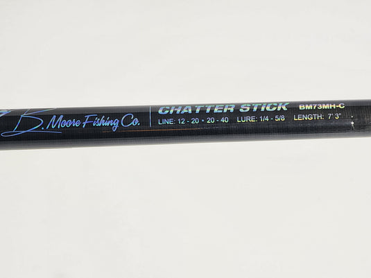 chatter stick fishing lure B Moore Fishing Co Bass Fishing Rod Chatter Stick – Bass Angler Depot
