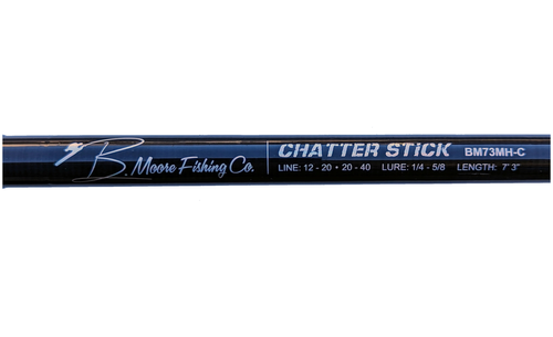 Load image into Gallery viewer, B Moore Fishing Co Bass Fishing Rod Chatter Stick
