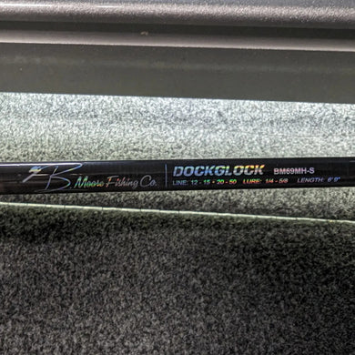 B Moore Fishing Co Bass Fishing Rod DockGlock