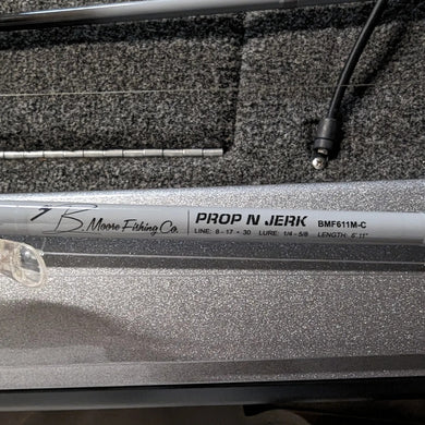 B Moore Fishing Co Bass Fishing Rod Prop N' Jerk