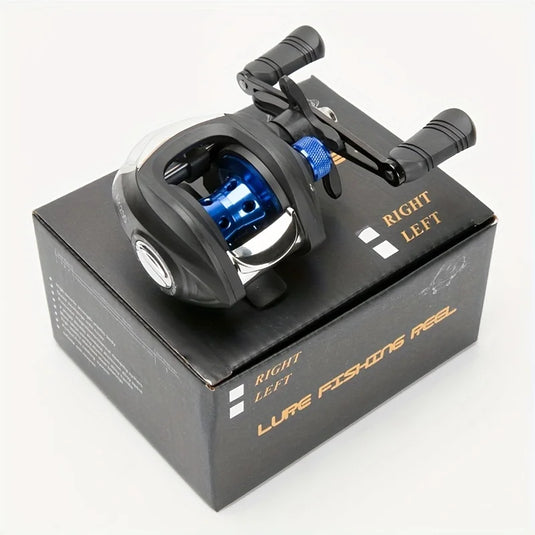 Baitcasting Fishing Reel AK Series,7.2:1 Gear Ratio 18+1BB,18 LB Max Drag, Shallow Spool, For Freshwater Bass Fishing