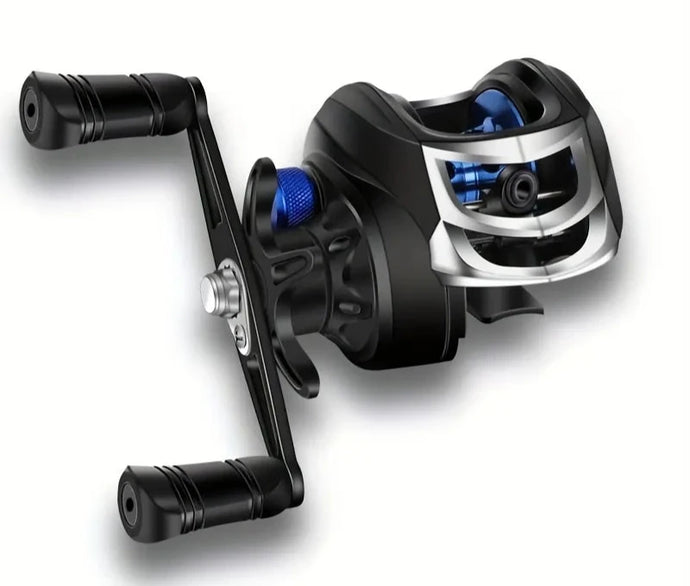 Baitcasting Fishing Reel AK Series,7.2:1 Gear Ratio 18+1BB,18 LB Max Drag, Shallow Spool, For Freshwater Bass Fishing