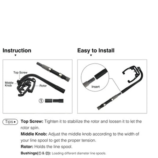 Universal Fishing Line Spooling Tool – Easy Reel Setup Aid