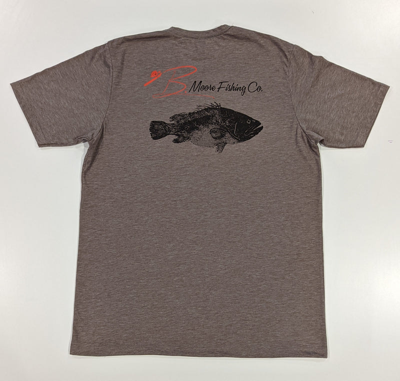 Load image into Gallery viewer, Mens B Moore Fishing Co Bass Stamped T-shirt
